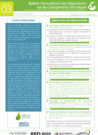 Bulletin No 03 – 30 octobre 2015