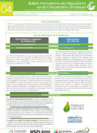 Bulletin No 04 – 07 novembre 2015