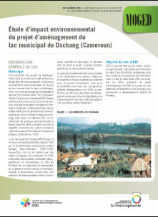 Fiche technique MOGED – Étude d’impact environnemental du projet d’aménagement du lac municipal de Dschang (Cameroun) – 2015