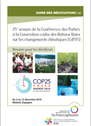 RÉSUMÉ POUR LES DÉCIDEURS – 25e session de la Conférence des Parties à la Convention-cadre des Nations Unies sur les changements climatiques (CdP25) – Du 2 au 13 décembre 2019, Madrid, Espagne