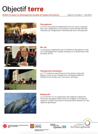 Objectif Terre, Volume 14 numéro 1