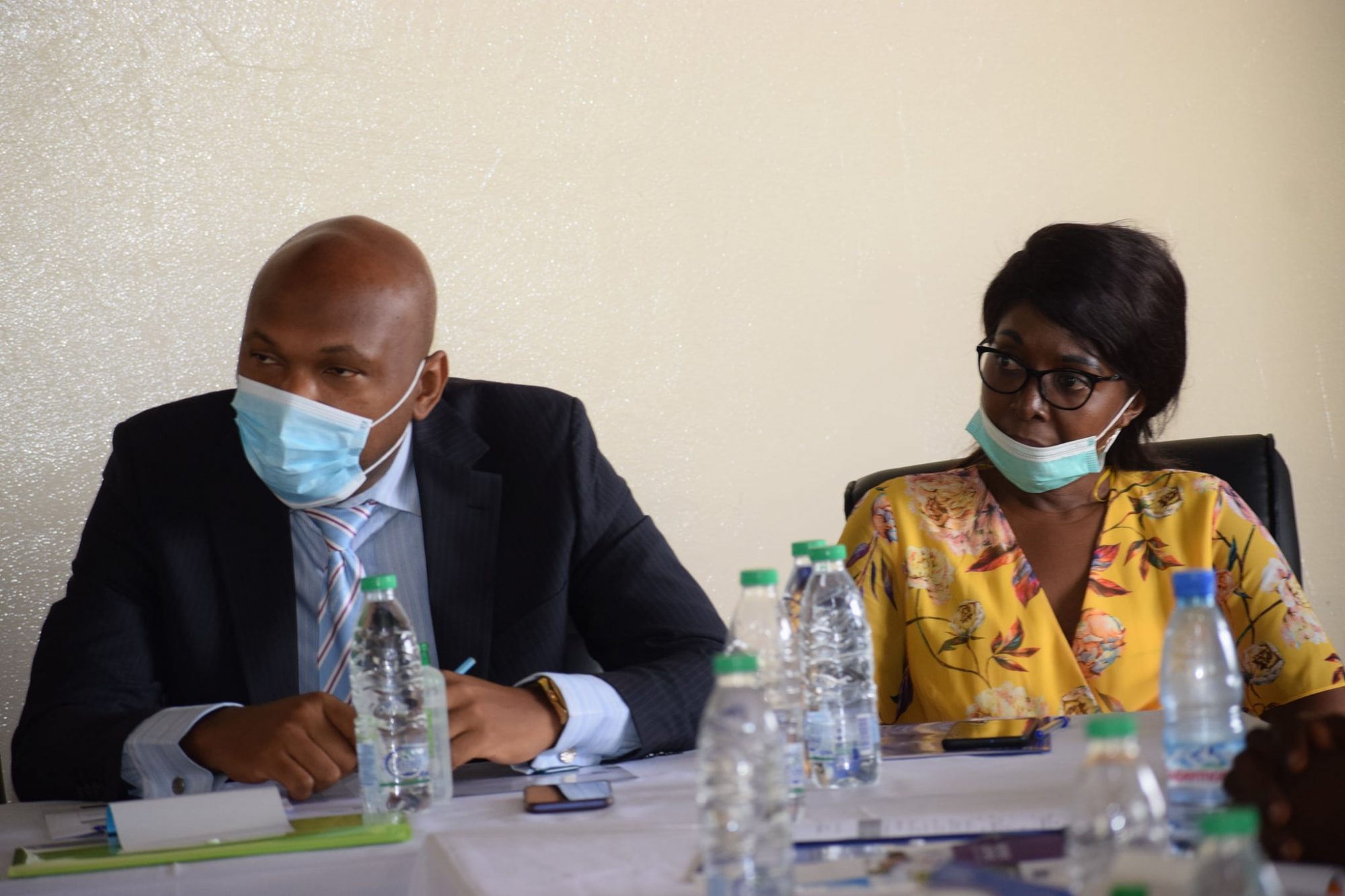 Représentants des Ministères de l'emploi et de la formation et des mines et du développement technologique du Cameroun