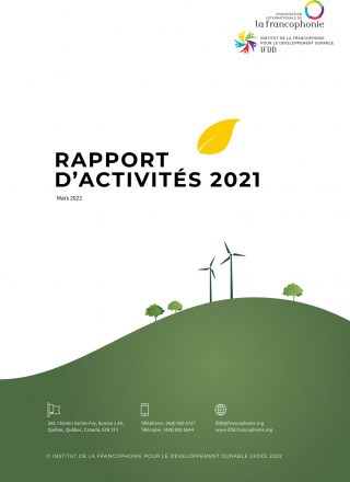 Rapport d’activités 2021 de l’IFDD