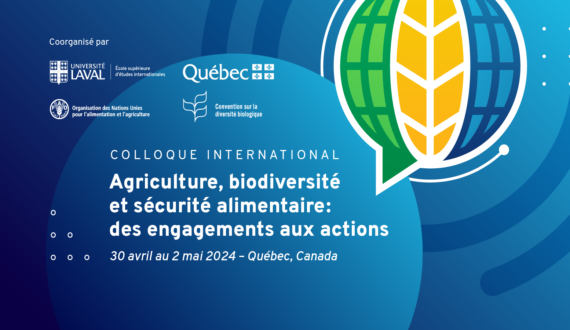 L’IFDD participe au Colloque international « Agriculture, biodiversité et sécurité alimentaire : des engagements aux actions »