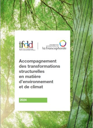 Accompagnement des transformations structurelles en matière d’environnement et de climat