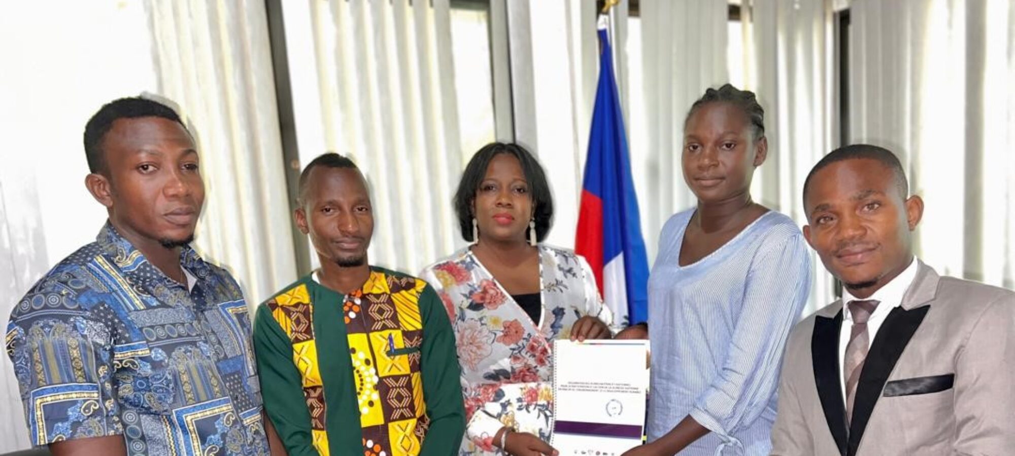 Jeunes et ministre Haiti