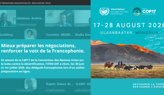 Atelier préparatoire de la CdP17 désertification – 30 juin et 1er juillet 2026